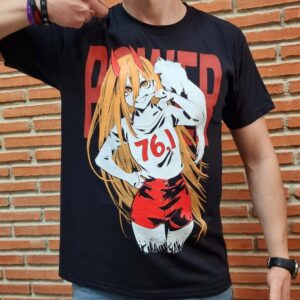 Camiseta Chainsaw Man Power y Gato